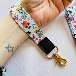 powerpuff girls book babe 90's nostalgia wristlet lanyard