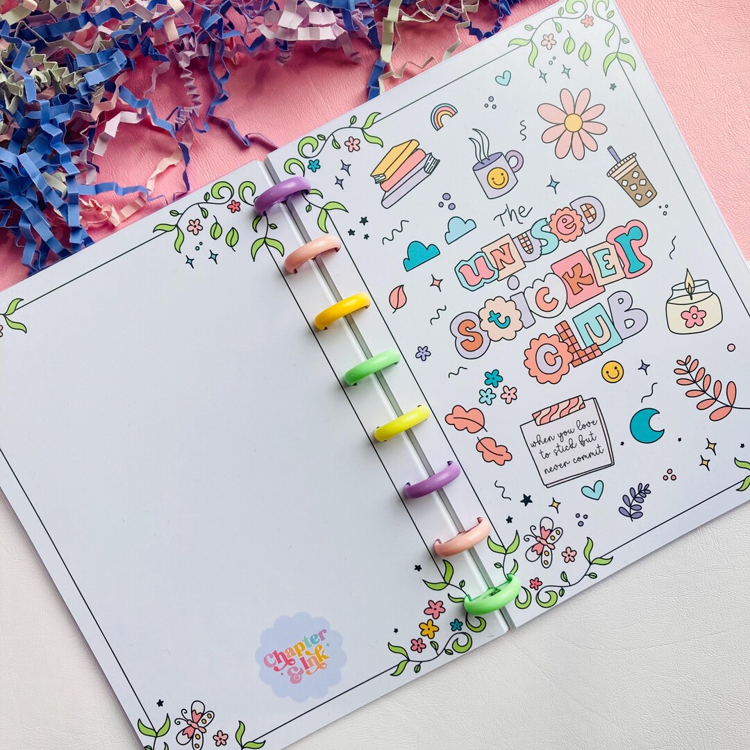 A5 Disc Bound Reusable Sticker Book, Refillable Sticker Album, the ...