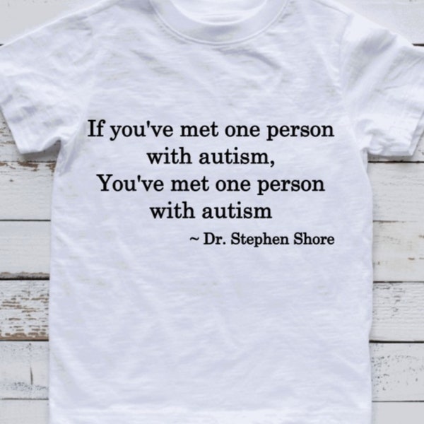 If You've Met One Person with Autism, Autism SVG, Autism Cricut, Autism Individuality, Autism Power, by  Mindshoppe