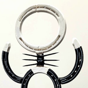 Nightmare Before Christmas Jack custom. made from welded horseshoes. bild 1