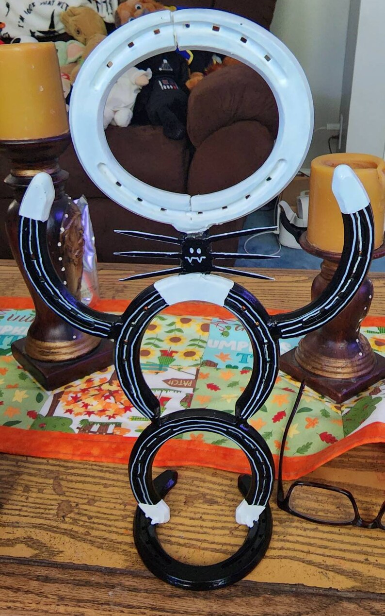 Nightmare Before Christmas Jack custom. made from welded horseshoes. bild 2