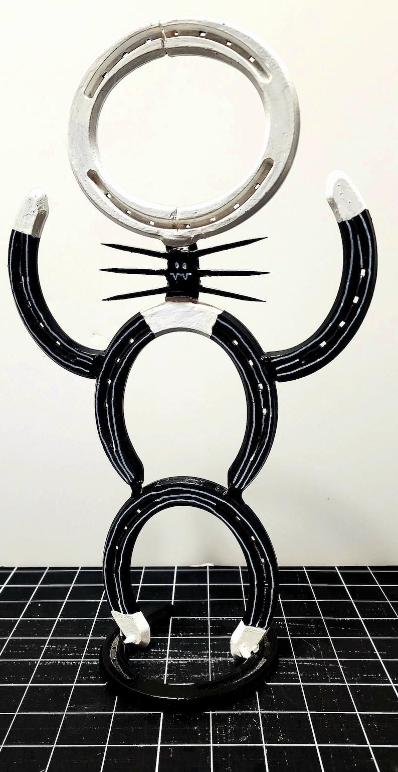 Nightmare Before Christmas Jack custom. made from welded horseshoes. bild 1