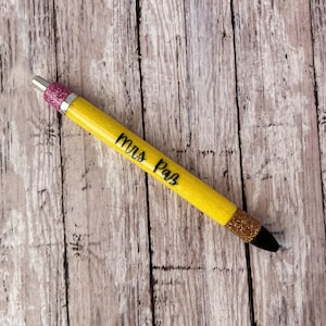 Pencil Epoxy Pen, Epoxy Pens, Glitter Pens, Personalized Gift, Teacher Gift