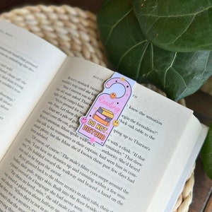 Do Not Disturb Magnetic Bookmark, Custom Bookmark, Book Lover Gift, Book Accessories, Booktok, Bookish Merch, Cute Bookmark