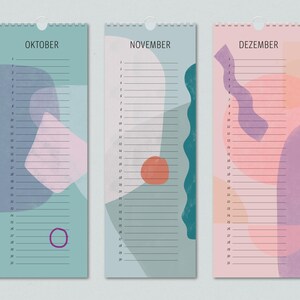 Birthday calendar, perpetual calendar / birthday calendar / abstract / annual calendar image 5