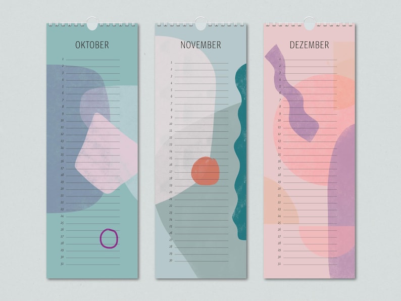 Birthday calendar, perpetual calendar / birthday calendar / abstract / annual calendar image 5