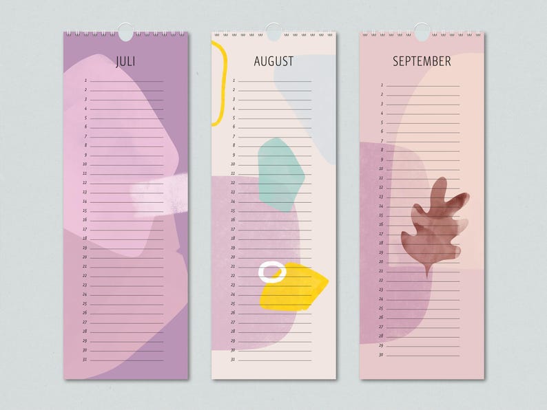 Birthday calendar, perpetual calendar / birthday calendar / abstract / annual calendar image 4
