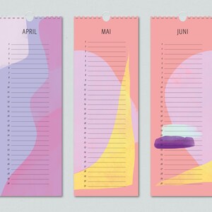 Birthday calendar, perpetual calendar / birthday calendar / abstract / annual calendar image 3