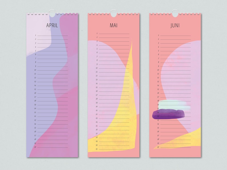 Birthday calendar, perpetual calendar / birthday calendar / abstract / annual calendar image 3