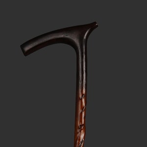 Personalized Hand Carved Cornel Wood Walking Cane