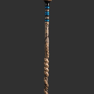 Handmade Cornel Wood Walking Cane: Personalized Knob Handle