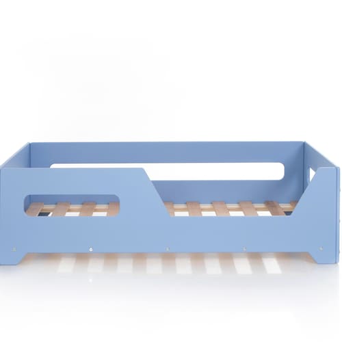 Toddler Floor Bed Wide Color Options Bed With Rails Etsy