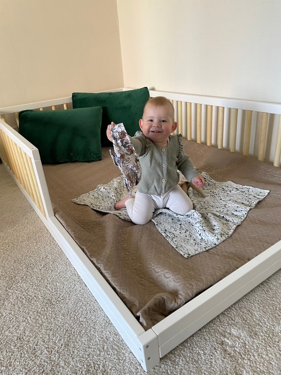 Lit Montessori en bois - Lit au sol pour bébé à Petit prix