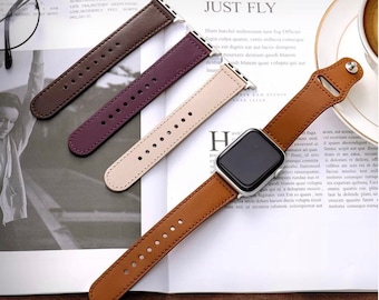 Apple Watch Leather strap band apple Watch strap band 40/41/42/44/45/49 mm watch not included