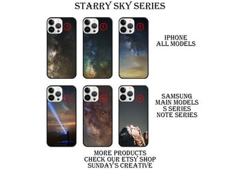 Custom Personalised iPhone Shockproof Bumper Case Samsung cases Personalized cases  Starry Sky series