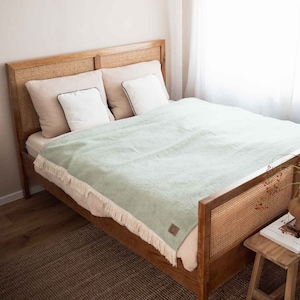 100% organic cotton, comfort size 150 x 200 cm, cuddly blanket, throw, bedspread image 4