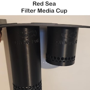 Red Sea Aquarium Filter Floss/Media Cup: Reef Safe PETG, 4 Inch Diameter