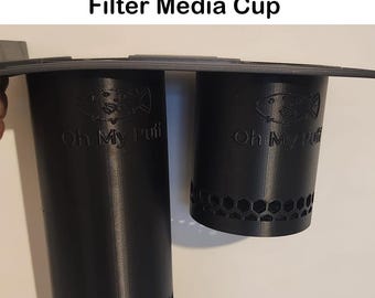 Red Sea Aquarium Filter Floss/Media Cup: Reef Safe PETG, 4 Inch Diameter