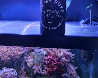 Oh My Puff Can Cooler Sleeve | 12 oz Beverage Koozie | Insulated Drink Holder for Soda, Beer & Energy Drinks | Aquarium Fan Gift