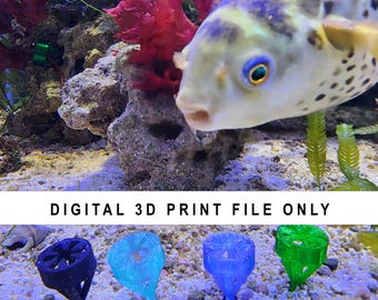 Plant and Macro Algae Holder / Rock Plug. - STL FILE ONLY