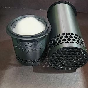 Aquarium Filter Media / Filter Floss Cup for Fresh, Salt and Reef Water Tanks. 4 Inch Diameter.