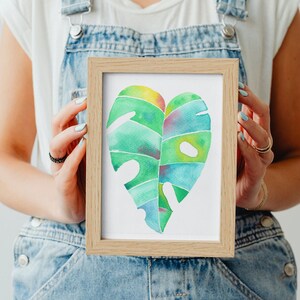 Monstera Watercolor (digital)
