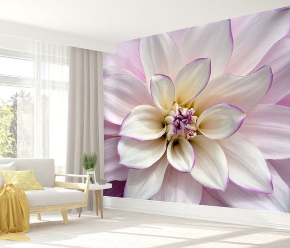  WowshiDD Papel pintado mural, flores de perlas de lujo  personalizar 4D Fresco decoración de pared, fondo a gran escala, pintura  decorativa para sala de estar, comedor, papel pintado, 181.1 in (ancho)