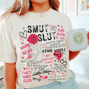 Smut slet collage png | Zwart-witafbeelding | Pittige teksten | Hete meidenpoep lezen | Kwam voor de romantiek, bleef voor de vuiligheid | Boek vriend