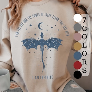 NIEUW!!! Vierde vleugel geïnspireerde PNG's | Ik ben oneindig | 7 kleuren | Ik ben de lucht en de kracht van elke storm | Rebecca Yarros | Draken rijder