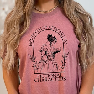 Emotionally Attached To Fictional Characters PNG | Vintage Floral | Digital Graphics | Book Lover | Reader | Romance | Death By TBR