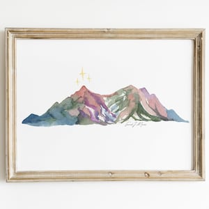 Velaris Inspired Watercolor Design Art | Print| Poster | Night Court | Fan Art | Wall Art | Bookshelf Decor