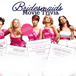 Bridesmaids Movie Trivia Game | Get Ready To Paaartayyy!!! | Bachelorette Party | Girls Game Night | Bridal Shower | Engagement Party | Quiz