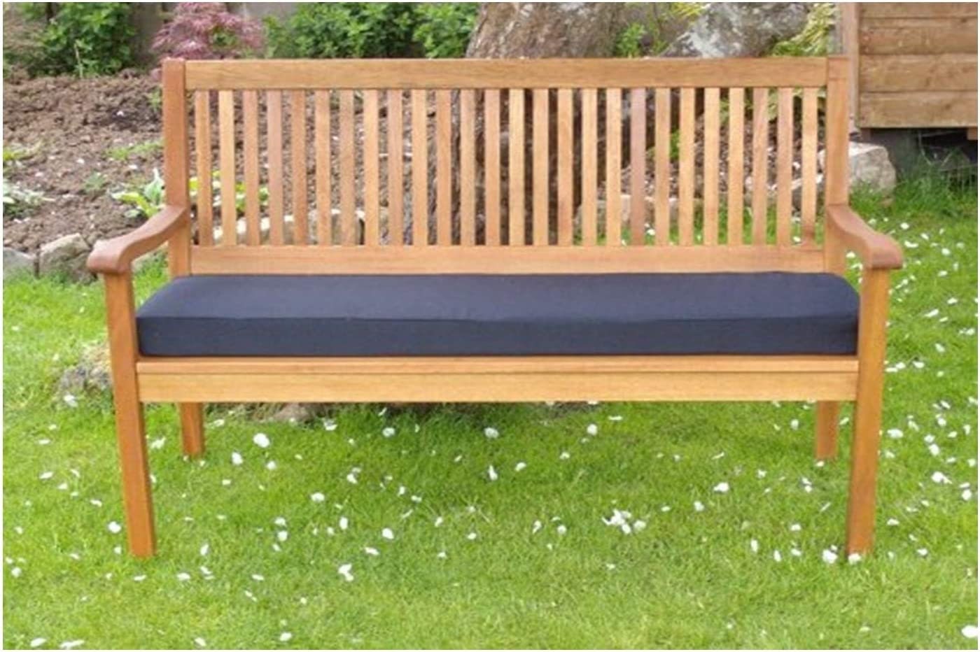 Garden Bench Cushion BLACK Cotton. 3ft 4ft and 5ft Options. Etsy UK