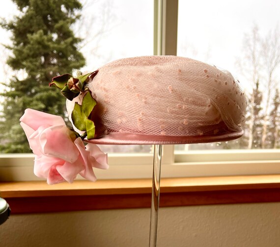 Soft and Beautiful Pink With Rose Vintage Hat, a Jan Leslie  display picture 3