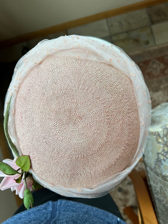 Soft and Beautiful Pink With Rose Vintage Hat, a Jan Leslie  display picture 2
