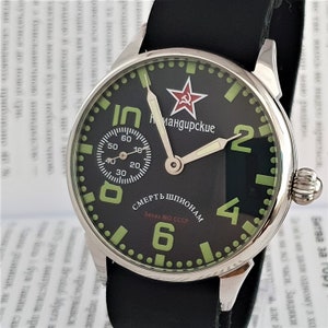 Watch Marriage Komandirskie USSR Wrist Watch mechanism 3602 PILOT Aviation Style