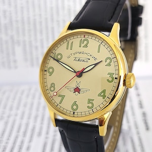 Vintage Watch Raketa Sturmanskie Watch PILOT Mechanism USSR 2609.HA