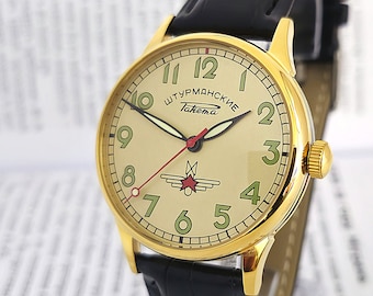 Vintage Watch Raketa Sturmanskie Watch PILOT Mechanism USSR 2609.HA