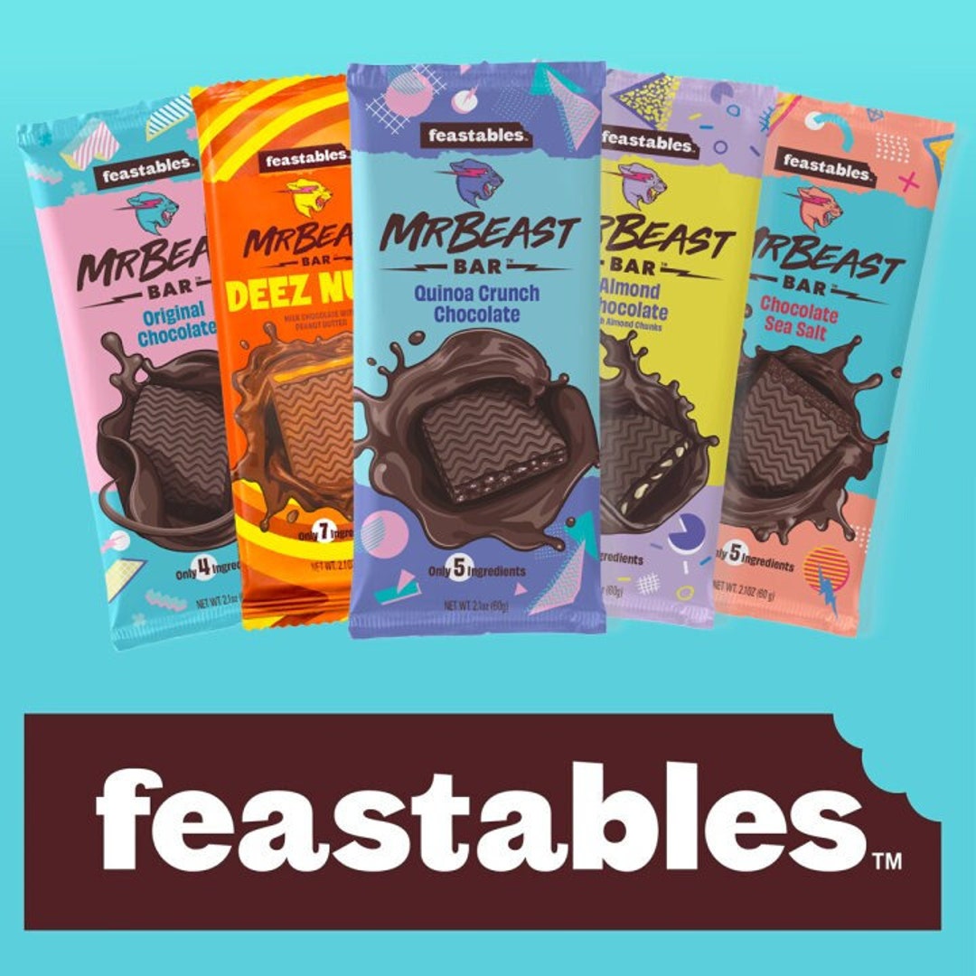 5x Mr Beast Set of Chocolate LIMITED EDITION New Trend Gift, Mega Quality, Super Delicous and