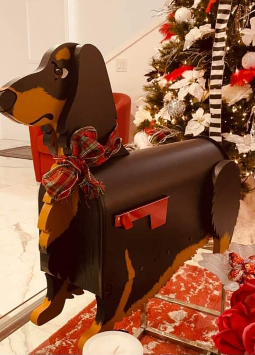 STAR SELLER Dachshund Mailbox Long Hair Dachshund Mailbox Etsy