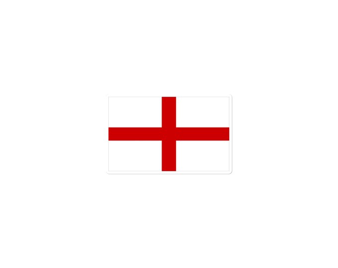 Featured listing image: Flag of England Vinyl Sticker Durable