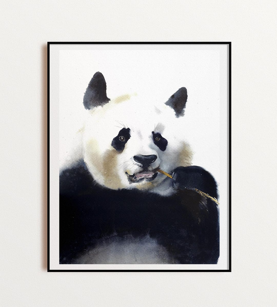 Giant Panda Watercolor Print - Chinese Wildlife Animal Wall Art ...