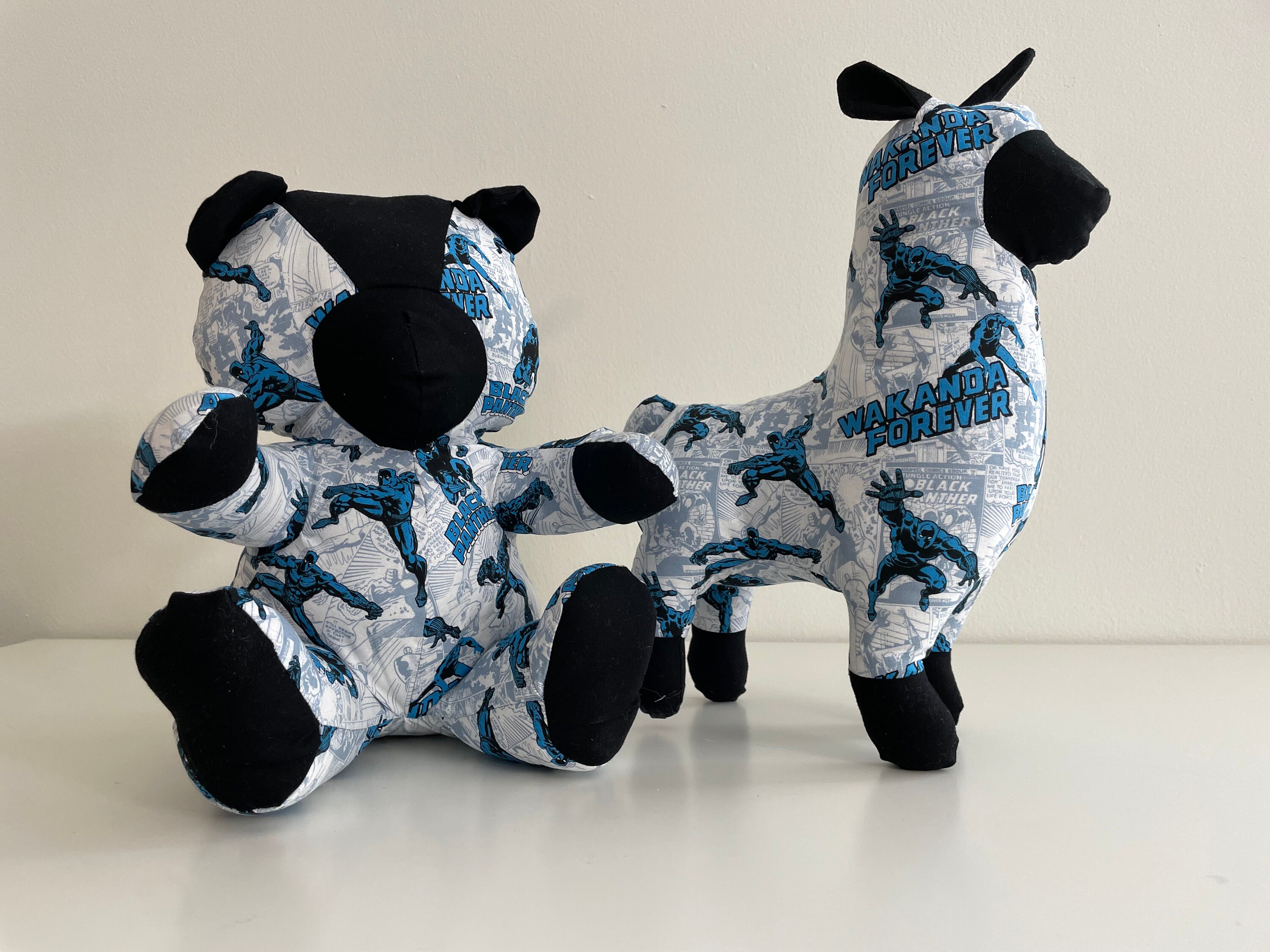 Handmade Black Panther Stuffed Animals. Bear and Llama - Etsy Handmade Black Panther Stuffed Animals. Bear and Llama - Etsy