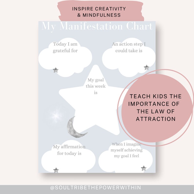 Kid’s Printable Manifestation Bundle, Mindfulness Activities for Kid’s ...