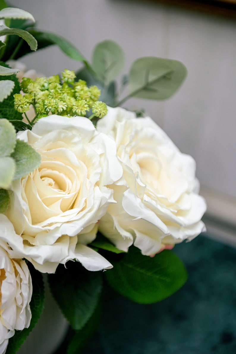 Artificial Water Lily Centerpiece Vase, Small Artificial Flower