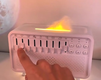 Night Light Humidifier White Noise Child Bedroom Gift Mix of 8 Adjustable Nature Sound Box Natural Deep Sleep Aid Remedy Insomnia Therapy