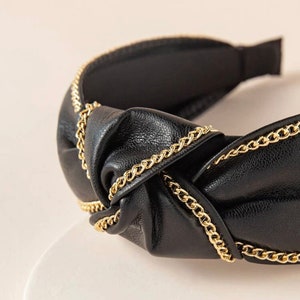 Vuitton BNIB Black Raffia Headband - Vintage Lux