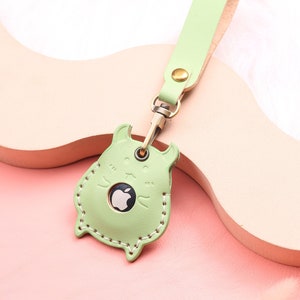 Porte-clés airtag en forme de petit chat, étui pour air-tag, support pour airtag, llavero pour étiquette d'air schlsselanhnger, jaune bleu ciel vert clair bleu foncé