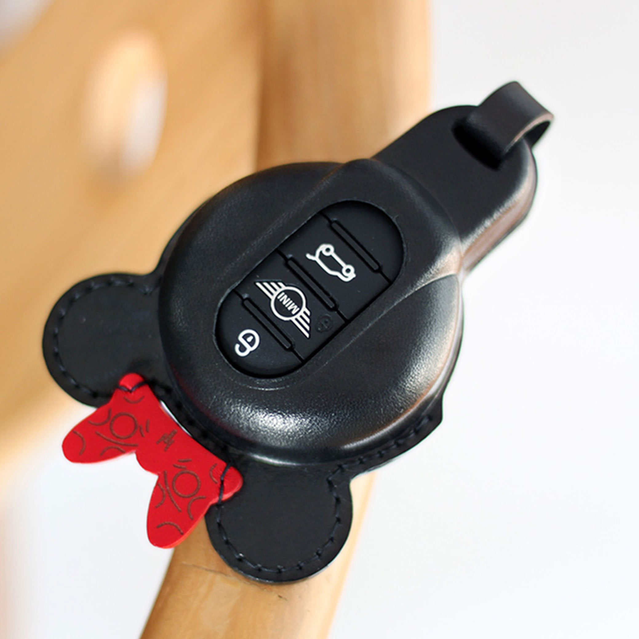 Mini Cooper Car Key Fob Cover, Handmade Mini Cooper Key Chain, Cooper