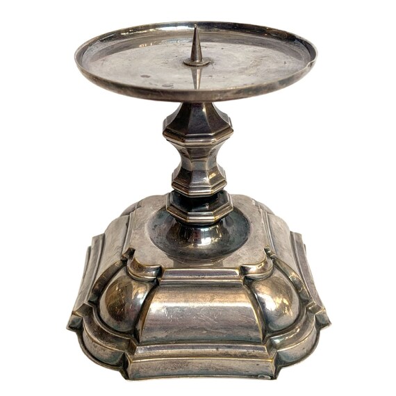 銀メッキキャンドルホルダー - Etsy 日本